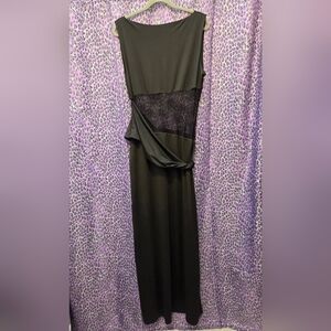 Elegant Black Evening Karma Maxi Dress By Peppermayo Sz 14